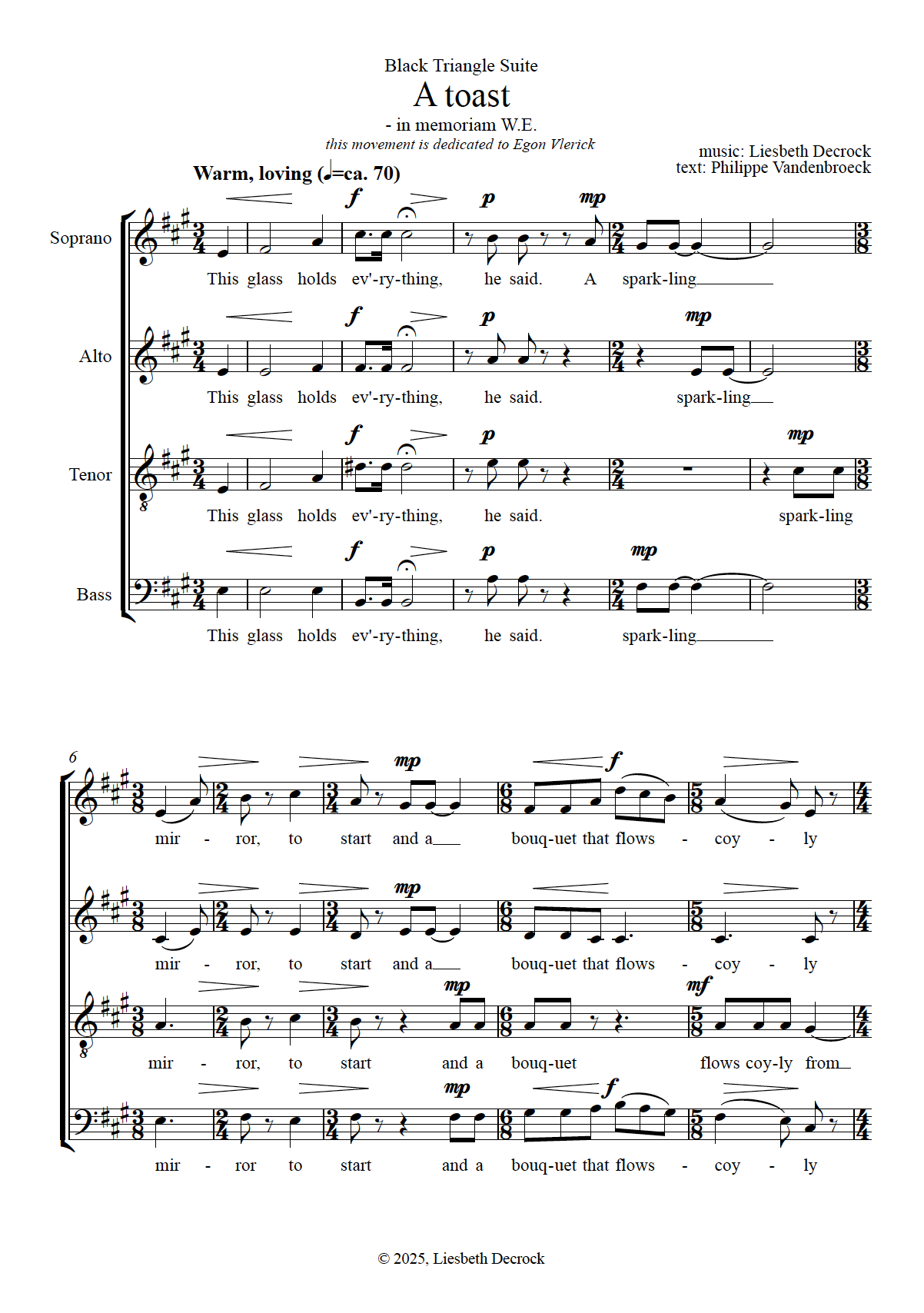Black Triangle Suite _ First page of the score